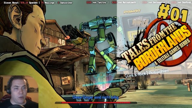 Telltales Story und Borderlands Humor  Let's play Tales from the Borderlands [E01][German/Deutsch]