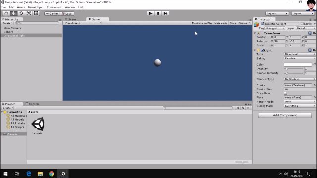 Computerspiele programmieren mit Unity | 001