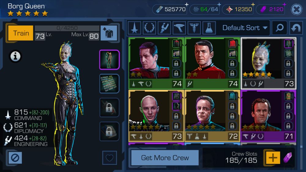 Star Trek Timelines - Die Crew